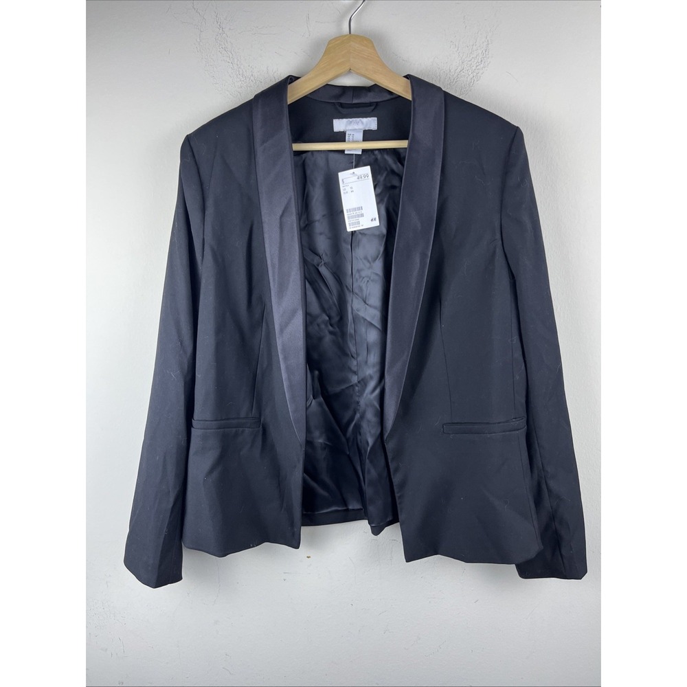 H&M Women's‎ Size 12 Black Blazer Career Business Casual Jacket